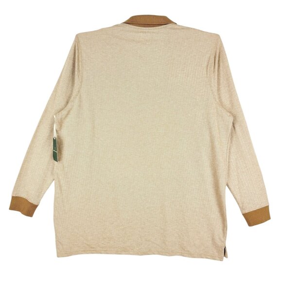 Mutual Weave Men's Pullover Oak Herringbone Polo Shirt Big Tall Size 2XL NWT - Picture 2 of 9